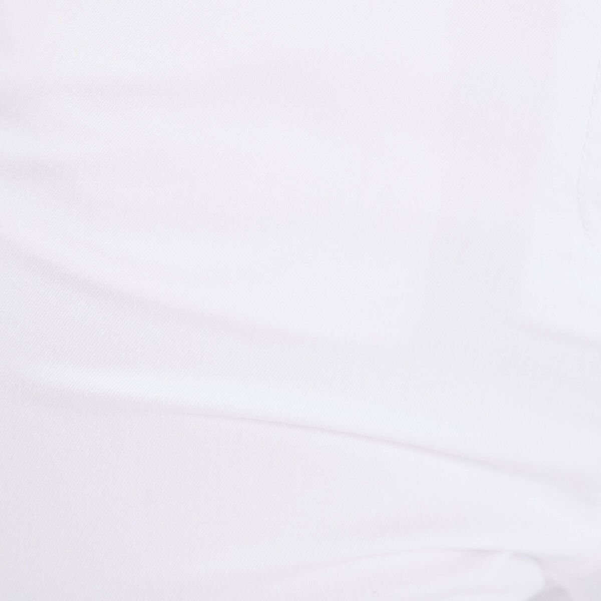 Pantacourt droit taille haute blanc femme
