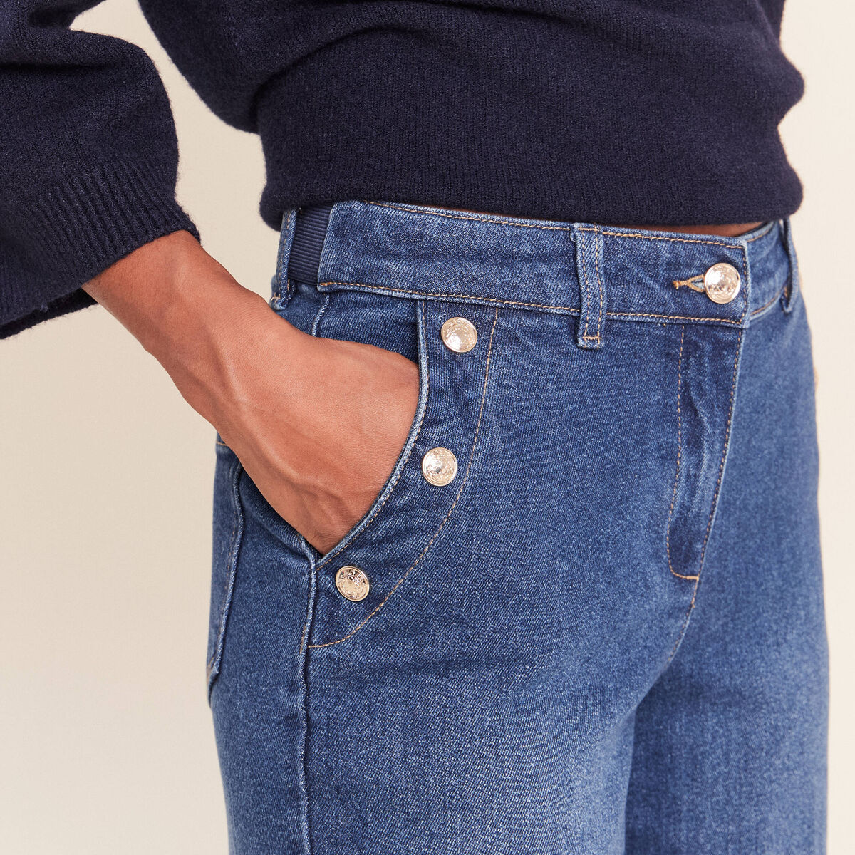 Jean denim stone femme