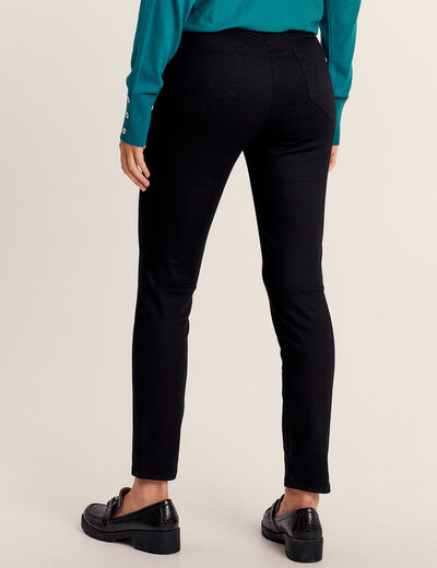 Pantalon léger taille standard 7/8ème noir femme