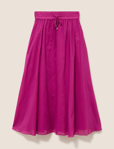 Jupon doubl&eacute; taille standard violet clair femme