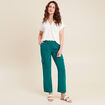 Blouse manches courtes ecru femme