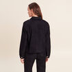 Veste courte droite denim brut femme