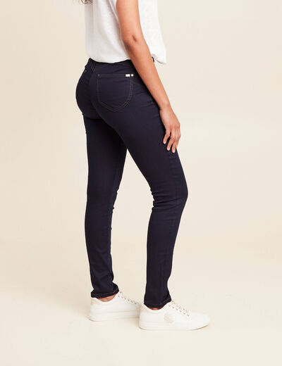 Jeans léger taille standard long denim brut femme