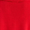 Pull col camionneur rouge femme