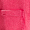 Veste ample courte en jean rose fushia femme