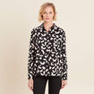 Chemise manches longues noir femme