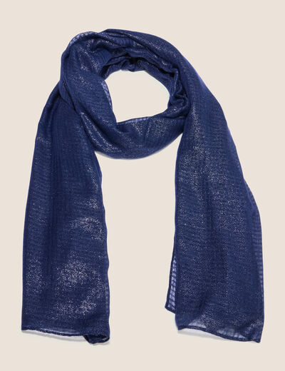 Foulard bleu marine femme