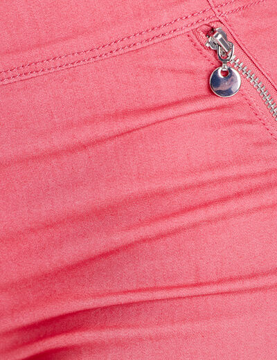 Pantacourt ajusté vieux rose femme