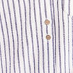 Chemise droite fluide manches longues bleu femme