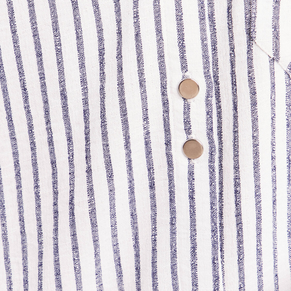 Chemise droite fluide manches longues bleu femme