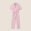 Combinaison fluide rose femme