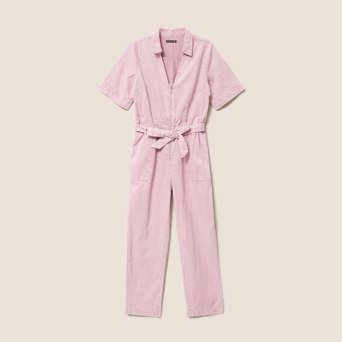 Combinaison fluide rose femme