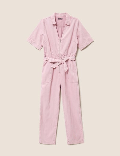Combinaison fluide rose femme
