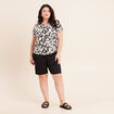 T-shirt manches courtes noir femme