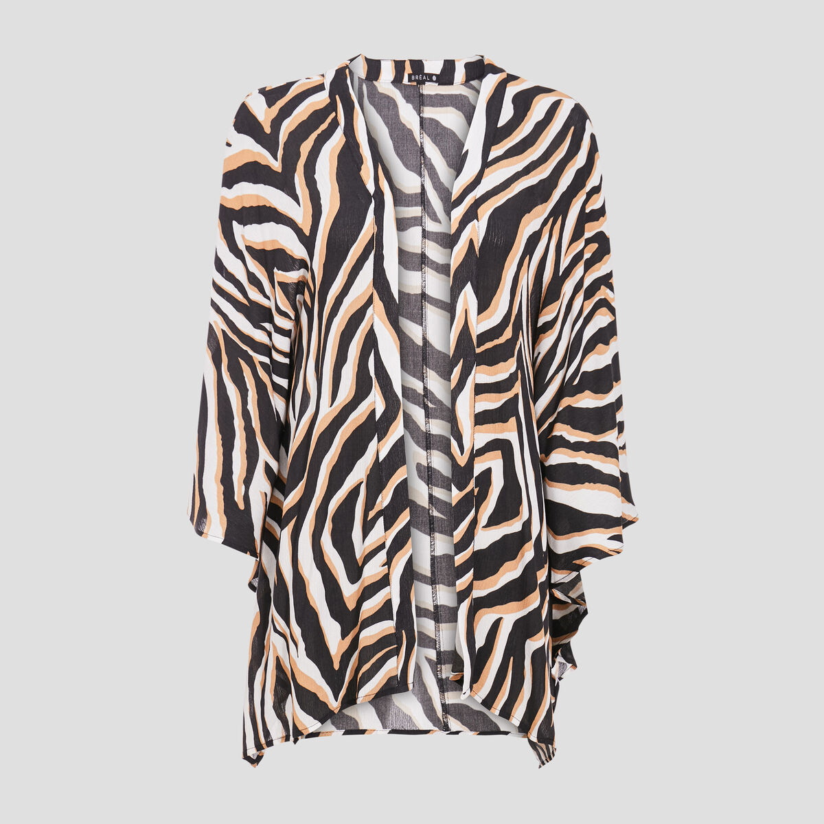 Kimono manches longues noir femme