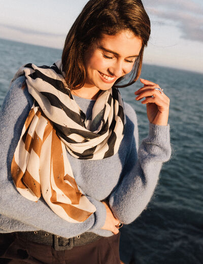 Foulard bleu ciel femme