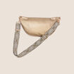 Sac banane zipp&eacute; couleur cuivre femme