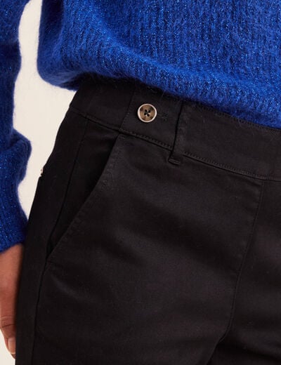 Jean large noir femme