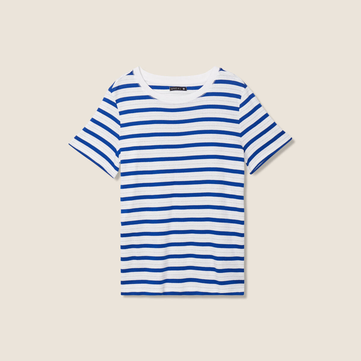 T-shirt manches courtes bleu femme