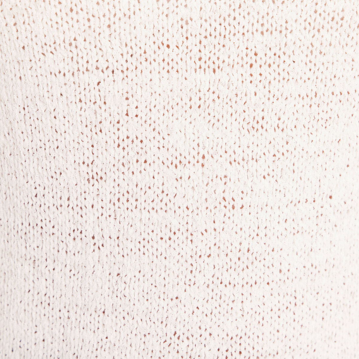 D&eacute;bardeur tricot sans manches blanc femme