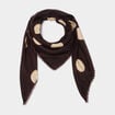 Foulard marron fonc&eacute; femme