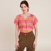 T-shirt manches courtes orange femme