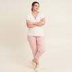T-shirt manches courtes ecru femme