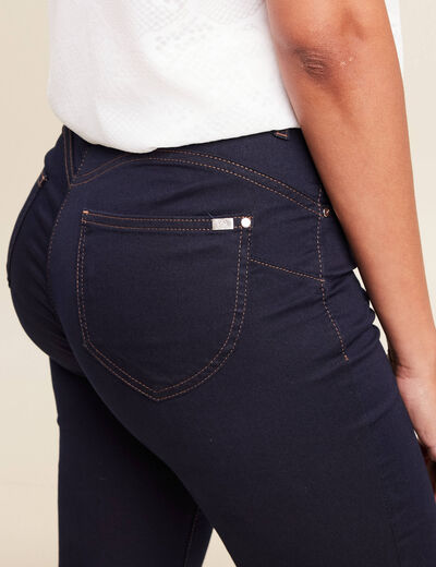 Jeans léger taille standard long denim brut femme
