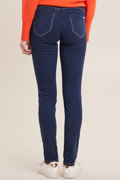 Pantalon magique ajusté denim stone femme