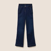 Jean bootcut taille haute denim brut femme