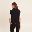 Gilet zipp&eacute; sans manches noir femme