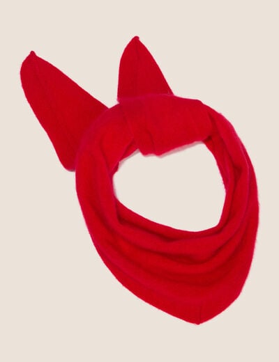 &Eacute;charpe en cachemire rouge femme