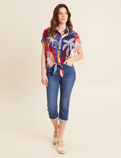 Pantalon magique l'unique denim double stone femme