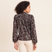 T-shirt cache-c&oelig;ur noir femme