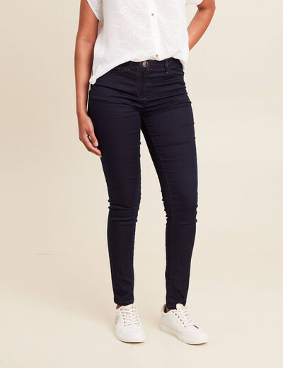 Jeans léger taille standard long denim brut femme