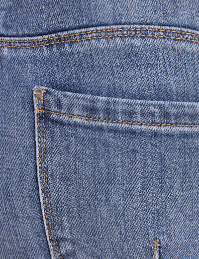 Jean large à pont denim stone femme