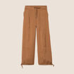 Pantalon bouffant beige femme