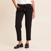 Pantalon taille standard noir femme