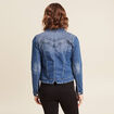 Blouson en jean denim double stone femme
