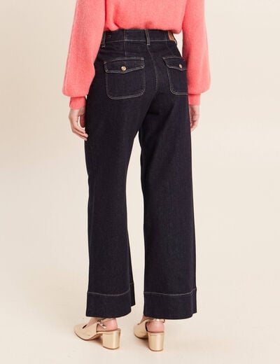 Jean large denim brut femme