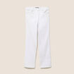 Jean coupe droite 7/8&egrave;me blanc femme