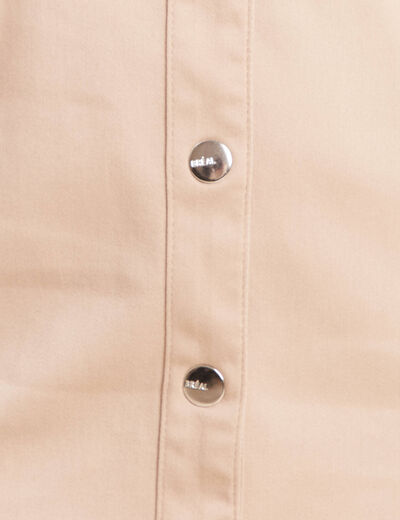 Robe droite réversible taupe femme