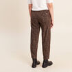 Pantalon magique Le L&eacute;ger coupe barrel marron cognac femme