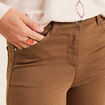 Pantalon léger taille standard 7/8ème taupe femme