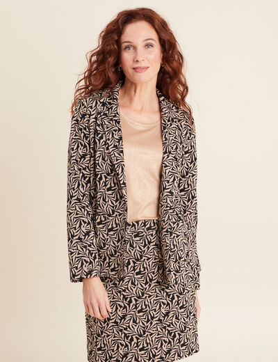 Veste esprit tailleur noir femme
