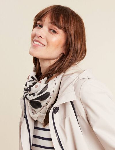 Foulard ecru femme