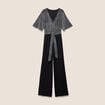 Combinaison gris argent femme
