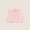 Short ajust&eacute; ceintur&eacute; vieux rose femme