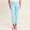 Pantalon léger taille standard 7/8ème bleu femme