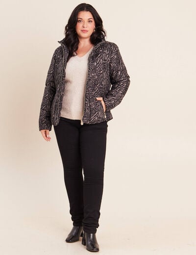 Pull col v manches longues &agrave; sequins couleur or femme